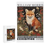 1000 PCS Puzzle Per Adolescenti Puzzle William Morris Fox Art Puzzle Per Adulti Gioco Pratico Assemblaggio Del Modello Regali Unici Per Compleanno E Natale 1000 PCS