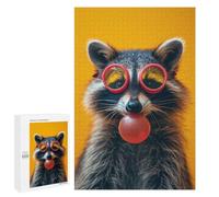 1000 PCS Puzzle Per Adolescenti Raccoon with Red Balloon Puzzle Per Adulti Assemblaggio Del Modello Aiuta L'esercizio Del Cervello Giochi Stimolanti 1000 PCS