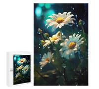 1000 PCS Puzzle Per Adolescenti Rainy Chamomile Flower Puzzle Per Adolescenti Gioco Rompicapo Migliora La Memoria Regali Di Natale Compleanno 1000 PCS