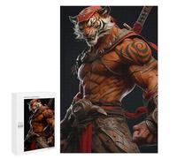 1000 PCS Puzzle Per Adolescenti Samurai Tiger Warrior Statue Puzzle Per Adolescenti Antistress Ogni Pezzo È Unico - Ideale Come Regalo Per Tutta La Famiglia 1000 PCS