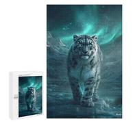 1000 PCS Puzzle Per Adolescenti Silent Sentinel - Ethereal Wilderness Snow Leopard Puzzle Per Adulti Gioco Pratico Assemblaggio Di Modelli Regali Unici Per Compleanno E Natale 1000 PCS