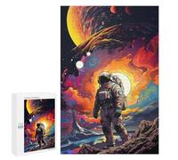 1000 PCS Puzzle Per Adolescenti Space Astronaut Adventure -3 Puzzle Per Adulti Puzzle Difficile Sfida Attività Divertenti A Casa Ottimo Regalo Per I Giocatori 1000 PCS