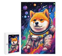 1000 PCS Puzzle Per Adolescenti Space Dog Astronaut Art Print-19 Puzzle Per Adulti Assemblaggio Del Modello Aiuta L'esercizio Del Cervello Giochi Stimolanti 1000 PCS