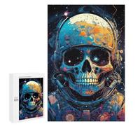 1000 PCS Puzzle Per Adolescenti Space Explorer Cosmic Skull Art Puzzle Per Adulti Gioco Per Famiglie Un'opera D'arte Regali Unici Per Compleanno E Natale 1000 PCS