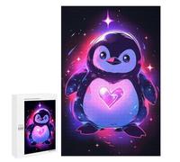 1000 PCS Puzzle Per Adolescenti Space Penguin Lovers Puzzle Per Adolescenti Gioco Rompicapo Migliora La Memoria Regali Di Natale Compleanno 1000 PCS