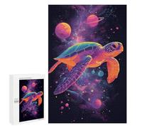 1000 PCS Puzzle Per Adolescenti Space Turtle Art Print Puzzle Per Adolescenti Difficili Ogni Pezzo È Unico - Regalo Di Compleanno, Regali, 1000 PCS