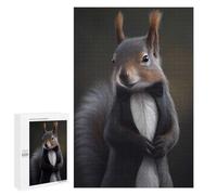 1000 PCS Puzzle Per Adolescenti Squirrel Suit Animal Puzzle Per Adulti Gioco Pratico Assemblaggio Di Modelli Regali Unici Per Compleanno E Natale 1000 PCS