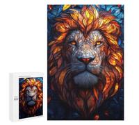 1000 PCS Puzzle Per Adolescenti Stained Glass Lion Puzzle Per Adulti, Rompicapo, Sfida Educativa, Regalo Di Compleanno 1000 PCS