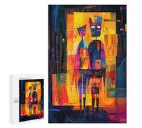 1000 PCS Puzzle Per Adolescenti The Arnolfini Portrait - Geometric Abstract Expressionism Puzzle Per Adulti Rompicapo Gioco Analisi E Logica Regali Di Natale Compleanno 1000 PCS