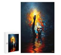1000 PCS Puzzle Per Adolescenti The Keeper Beneath The Flood - The Hand That Held The Flame Puzzle Per Adulti Gioco Pratico Assemblaggio Di Modelli Regali Unici Per Compleanno E Natale 1000 PCS