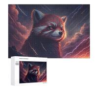 1000 PCS Puzzle Per Adolescenti Thundering Red Panda Majesty Puzzle Per Adolescenti Gioco Rompicapo Migliora La Memoria Regali Di Natale Compleanno 1000 PCS