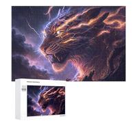 1000 PCS Puzzle Per Adolescenti Thundering Tiger Epic Fantasy Artwork Puzzle Per Adulti Gioco Per Famiglie Un'opera D'arte Regali Unici Per Compleanno E Natale 1000 PCS