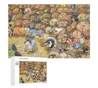 1000 PCS Puzzle Per Adolescenti Turkey Day Chaos A Thanksgiving Meme Extravaganza! Puzzle Per Adulti Giocattolo Decorazione Da Parete Un'opera D'arte Regalo Di Compleanno, Regali, 1000 PCS
