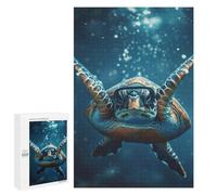 1000 PCS Puzzle Per Adolescenti Turtle Diving Blue Ocean Puzzle Per Adulti Giocattoli Antistress Regali Per Donne Sfida Da Completare 1000 PCS