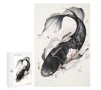 1000 PCS Puzzle Per Adolescenti Vintage Japanese Koi Fish Puzzle Per Adolescenti Gioco Rompicapo Migliora La Memoria Regali Di Natale Compleanno 1000 PCS