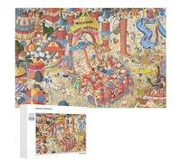 1000 PCS Puzzle Per Adolescenti Welcome to The Beach Party! Puzzle Per Adolescenti Gioco Rompicapo Migliora La Memoria Regali Di Natale Compleanno 1000 PCS