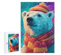 1000 PCS Puzzle Per Adolescenti Winter Wonderland Polar Bear Puzzle Per Adulti Puzzle Difficile Sfida Attività Divertenti A Casa Ottimo Regalo Per I Giocatori 1000 PCS