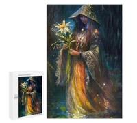 1000 PCS Puzzle Per Adolescenti Wizard with Flowers Puzzle Per Adulti Gioco Pratico Corsa Di Velocità Delle Mani Divertimento Attività A Casa, 1000 PCS