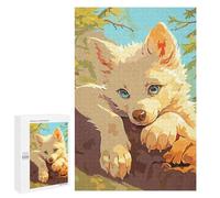 1000 PCS Puzzle Per Adolescenti Wolf Dog Cute Forest Puzzle Per Adulti, Gioco Rompicapo, Gara Di Velocità Manuale, Impegnativo Da Completare 1000 PCS