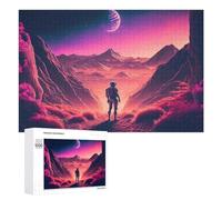 1000 PCS Puzzle Per Adulti Astronaut on Alien Planet -2 Puzzle Antistress Per Adulti Decorazione Perfetta Difficile E Stimolante 1000 PCS