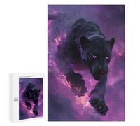 1000 PCS Puzzle Per Adulti Black Panther in Flames -1 Puzzle Per Adolescenti Migliora La Memoria Difficile E Stimolante È Ideale Come Regalo 1000 PCS