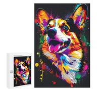 1000 PCS Puzzle Per Adulti Colorful Corgi Art Print Puzzle Per Adolescenti Difficile Difficile Ogni Pezzo È Unico - Gioco Divertente E Stimolante Per Tutta La Famiglia 1000 PCS
