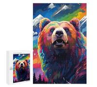 1000 PCS Puzzle Per Adulti Colorful Rainbow Bear Art Puzzle Per Adolescenti Difficile Difficile Ogni Pezzo È Unico - Gioco Divertente E Stimolante Per Tutta La Famiglia 1000 PCS