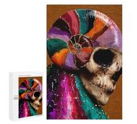 1000 PCS Puzzle Per Adulti Colorful Sugar Skull Artwork-2 Puzzle Per Adulti Antistress Difficili E Stimolanti Divertimento in Famiglia E Serate Di Gioco 1000 PCS
