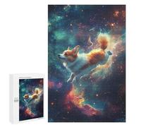 1000 PCS Puzzle Per Adulti Cosmic Corgi Adventure-10 Puzzle Per Adolescenti Difficile Difficile Ogni Pezzo È Unico - Gioco Divertente E Stimolante Per Tutta La Famiglia 1000 PCS