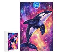 1000 PCS Puzzle Per Adulti Cosmic Orca Whale Puzzle Per Adolescenti Difficile Difficile Ogni Pezzo È Unico - Gioco Divertente E Stimolante Per Tutta La Famiglia 1000 PCS