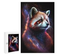 1000 PCS Puzzle Per Adulti Cosmic Red Panda Art Print-2 Puzzle Per Adolescenti Difficile Difficile Ogni Pezzo È Unico - Gioco Divertente E Stimolante Per Tutta La Famiglia 1000 PCS