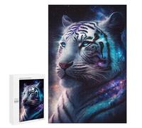 1000 PCS Puzzle Per Adulti Cosmic Tiger Portrait-15 Puzzle Per Adolescenti Migliora La Memoria Difficile E Stimolante È Ideale Come Regalo 1000 PCS