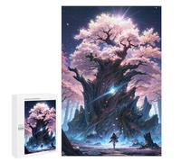 1000 PCS Puzzle Per Adulti E Adolescenti Ancient Sakura Tree Japan Puzzle Giocattolo Decorazione Da Parete Arte Da Parete Regali Di Compleanno E Unici 1000 PCS