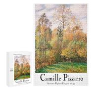 1000 PCS Puzzle Per Adulti E Adolescenti Camille Pissarro Autumn Poplars Painting Puzzle Gioco Pratico Corsa Di Velocità Manuale Regali Unici Per Compleanno E Natale 1000 PCS
