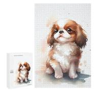 1000 PCS Puzzle Per Adulti E Adolescenti Cavalier King Watercolor Puzzle Per Adulti: Giochi Rilassanti Che Migliorano La Memoria. Regali Unici Per Compleanno E Natale 1000 PCS
