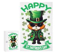 1000 PCS Puzzle Per Adulti E Adolescenti Fox Saint Patricks Day Puzzle Gioco Pratico Corsa Di Velocità Manuale Regali Unici Per Compleanno E Natale 1000 PCS