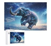 1000 PCS Puzzle Per Adulti E Adolescenti Galactic Elephant in Space Puzzle Per Adulti Giochi Per Famiglie Quadri Da Parete Ideali Come Regalo 1000 PCS