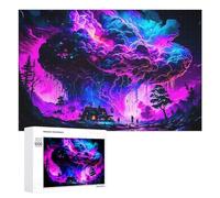 1000 PCS Puzzle Per Adulti E Adolescenti Neon Dreamscape A Whimsical Night Scene Puzzle Per Adulti Giochi Per Famiglie Quadri Da Parete Ideali Come Regalo 1000 PCS
