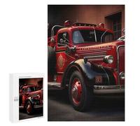 1000 PCS Puzzle Per Adulti E Adolescenti Retro Fire Engine Puzzle Giocattolo Decorazione Da Parete Arte Da Parete Regali Di Compleanno E Unici 1000 PCS