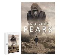 1000 PCS Puzzle Per Adulti Face Your Fears Gorilla Puzzle Per Adolescenti, Corsa Di Velocità Manuale, Difficile E Stimolante, Regali Di Natale E Compleanno 1000 PCS