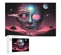 1000 PCS Puzzle Per Adulti Galactic Dreamscape A Surreal Journey Through Space And Time Puzzle Per Adulti Antistress Un'opera D'arte Regali Unici Per Compleanno E Natale 1000 PCS