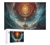1000 PCS Puzzle Per Adulti Gate to The Celestial Realm Puzzle Per Adulti Antistress Un'opera D'arte Regali Unici Per Compleanno E Natale 1000 PCS