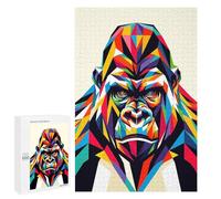 1000 PCS Puzzle Per Adulti Gorilla Wpap Pop Art Puzzle Per Adulti Giochi Rilassanti Sfida Difficile Difficile E Sfida 1000 PCS
