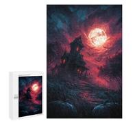 1000 PCS Puzzle Per Adulti Halloween Haunted House -4 Puzzle Per Adolescenti Difficile Difficile Ogni Pezzo È Unico - Gioco Divertente E Stimolante Per Tutta La Famiglia 1000 PCS