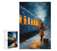 1000 PCS Puzzle Per Adulti Last Train - A Pause Before The Goodbye Puzzle Per Adulti Giochi Per Famiglie Taglio Di Precisione Regali Unici Per Compleanno E Natale 1000 PCS