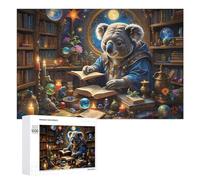 1000 PCS Puzzle Per Adulti Magical Koala in Enchanted Library Puzzle Per Adulti Gioco Pratico Decorazione Da Parete Regali Di Compleanno E Unici 1000 PCS