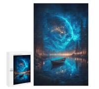 1000 PCS Puzzle Per Adulti Magical Night Sky Reflections Puzzle Per Adulti Antistress Difficili E Stimolanti Divertimento in Famiglia E Serate Di Gioco 1000 PCS