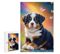 1000 PCS Puzzle Per Adulti Magical Puppy with Butterflies Puzzle Per Adolescenti Migliora La Memoria Difficile E Stimolante È Ideale Come Regalo 1000 PCS