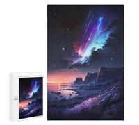 1000 PCS Puzzle Per Adulti Night Sky with Shooting Stars Puzzle Per Adolescenti Difficile Difficile Ogni Pezzo È Unico - Gioco Divertente E Stimolante Per Tutta La Famiglia 1000 PCS