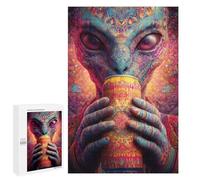 1000 PCS Puzzle Per Adulti Psychedelic Alien Beverage Puzzle Per Adolescenti Analisi E Logica Aiutano Ad Allenare Il Cervello, Un Regalo Perfetto Per Tutta La Famiglia 1000 PCS